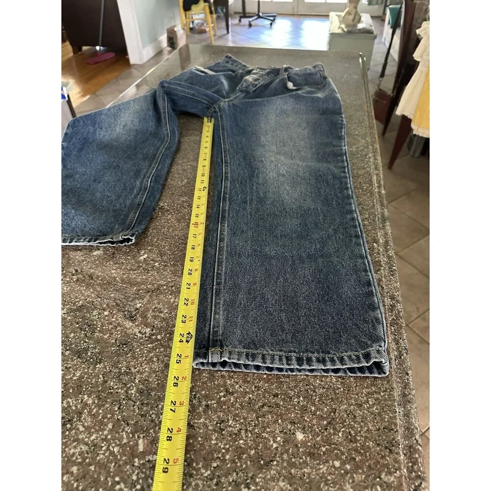 Barrel Baggy Jean High Rise  Blue Jeans  Super‎ Cute! NICE!! zipper  pockets 26